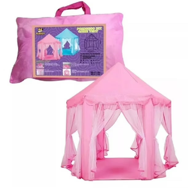 Carpa Infantil Castillo Princesa Niña Portatil Rosado