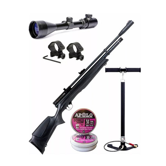 RIFLE BEEMAN CHIEF 2S + BOMBIN + MIRA + 1 LATA DE POSTON DE 100 UNIDADES